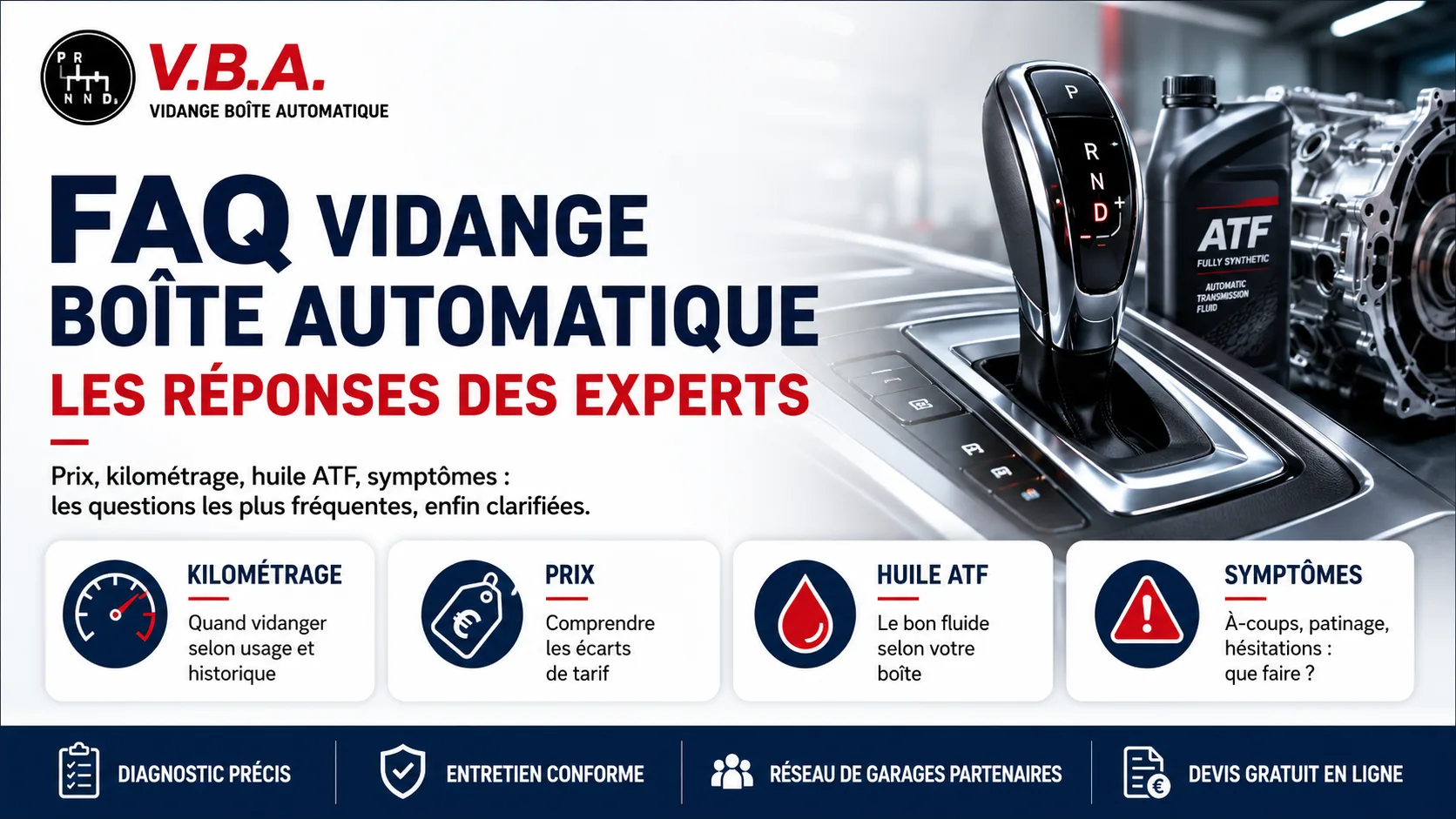 FAQ vidange boîte automatique : les réponses des experts – illustration