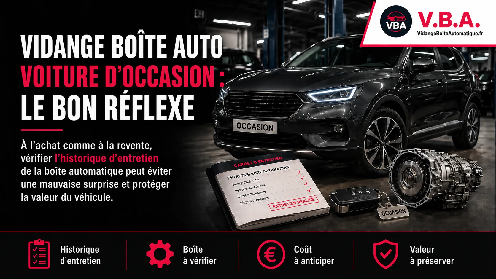 Vidange boîte automatique voiture occasion : le bon réflexe – illustration