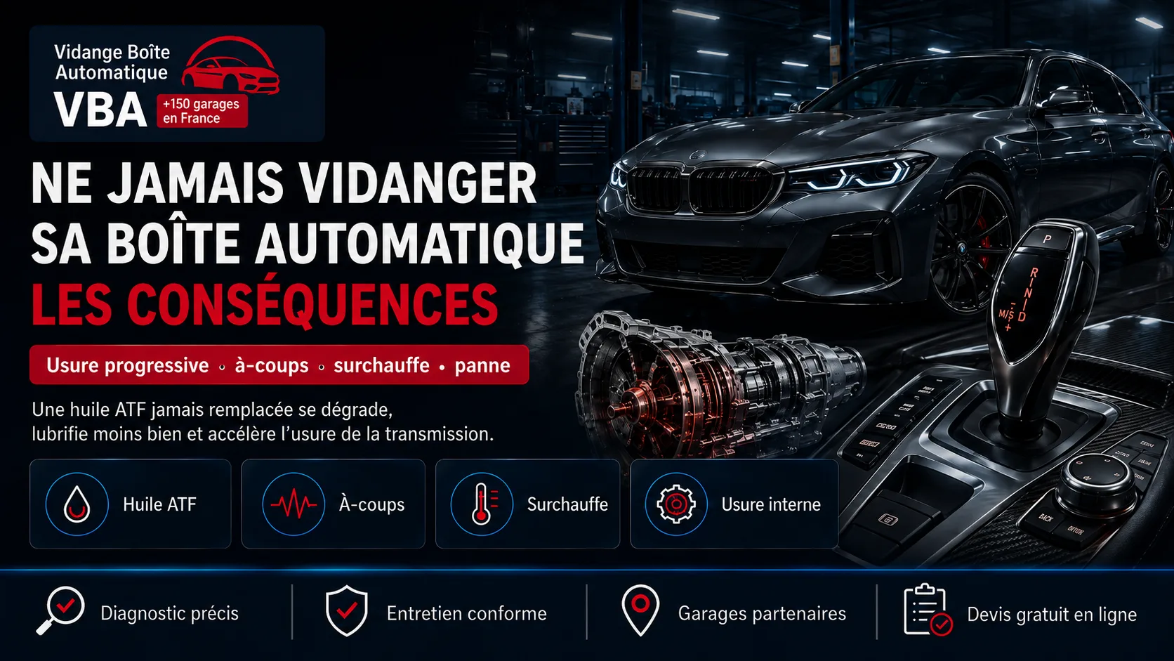 Ne jamais vidanger sa boîte automatique : les conséquences – illustration