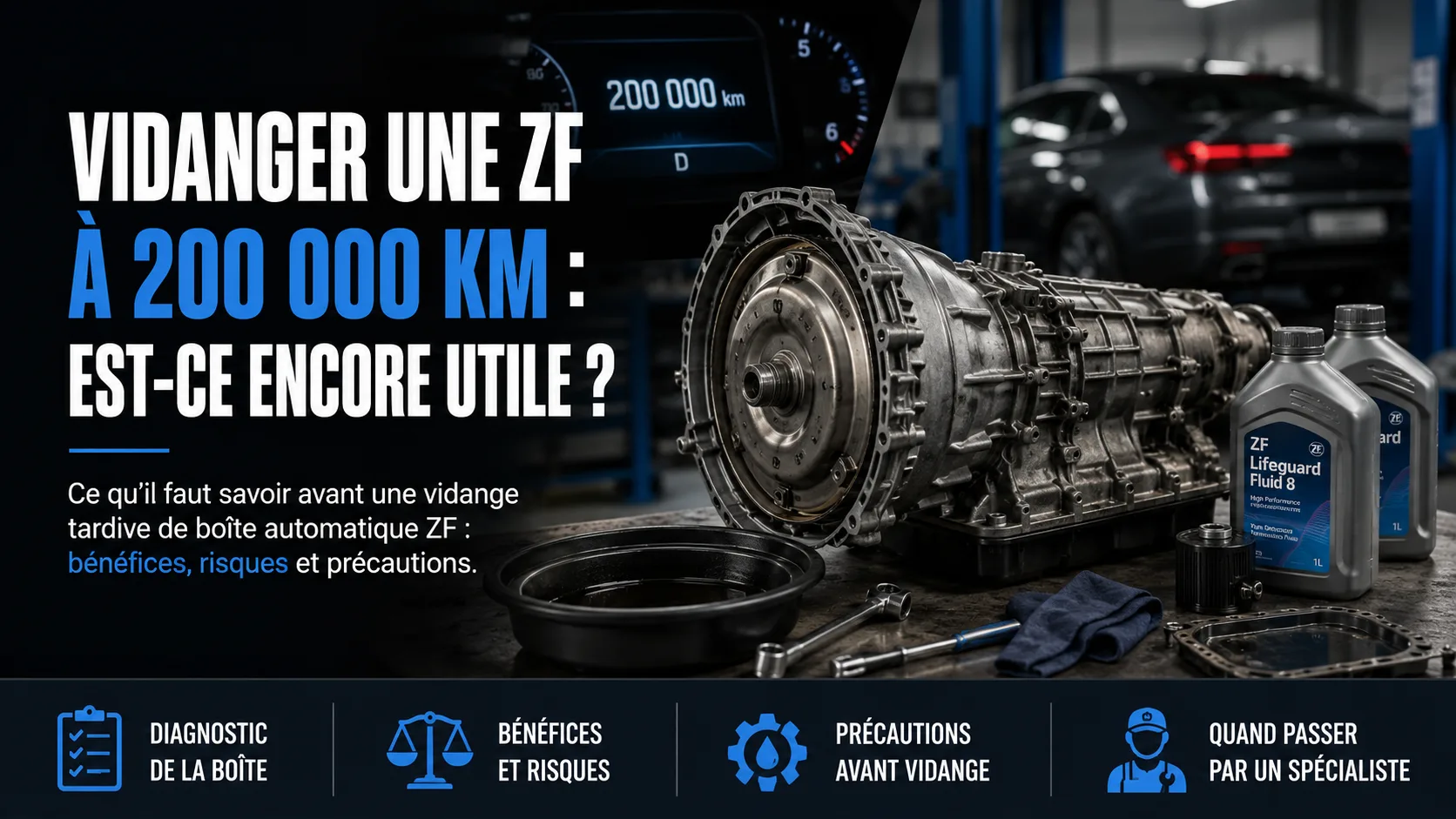 Vidanger une ZF à 200 000 km : est-ce encore utile ? – illustration
