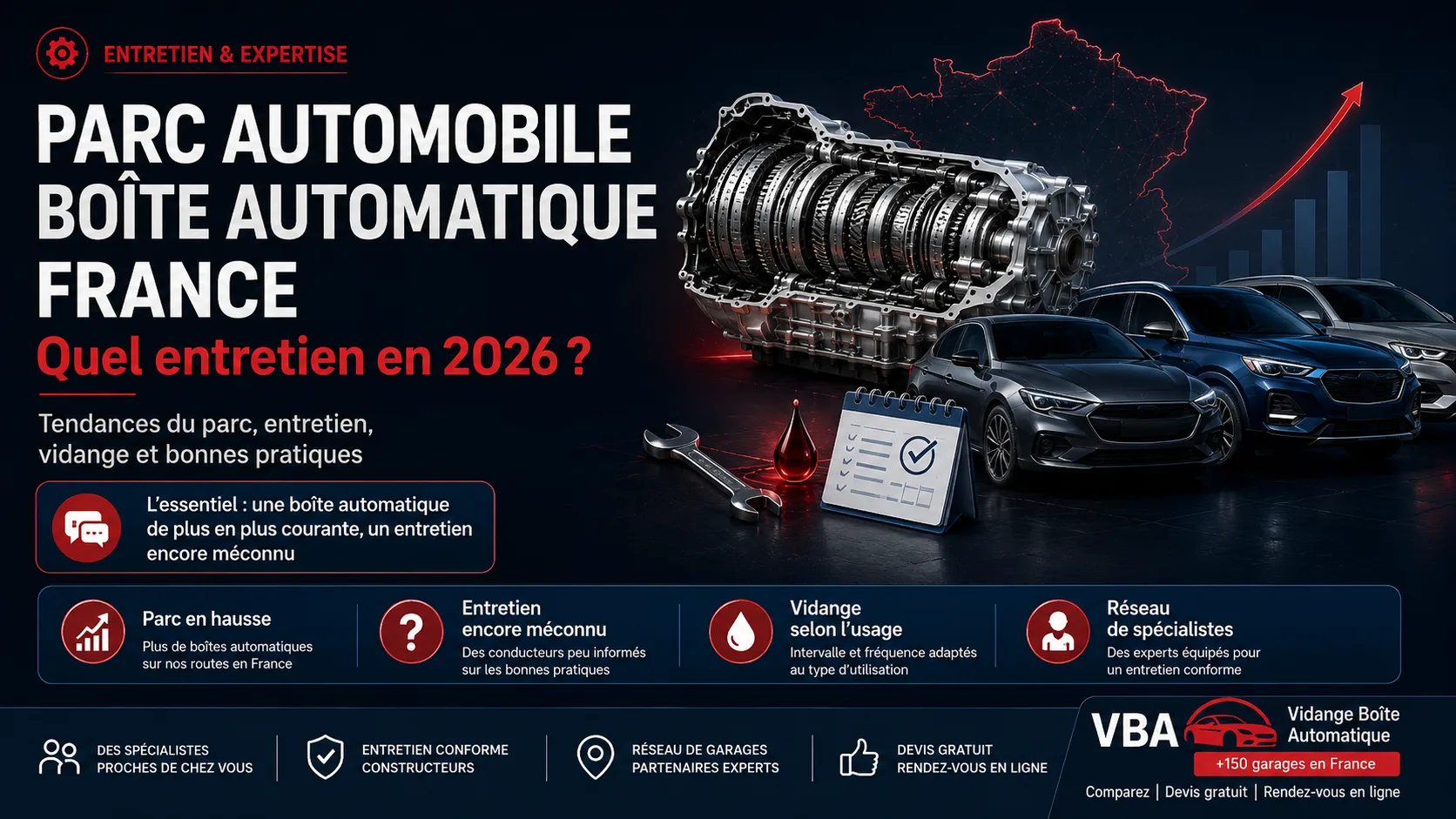 Parc automobile boîte automatique France : quel entretien en 2026 – illustration