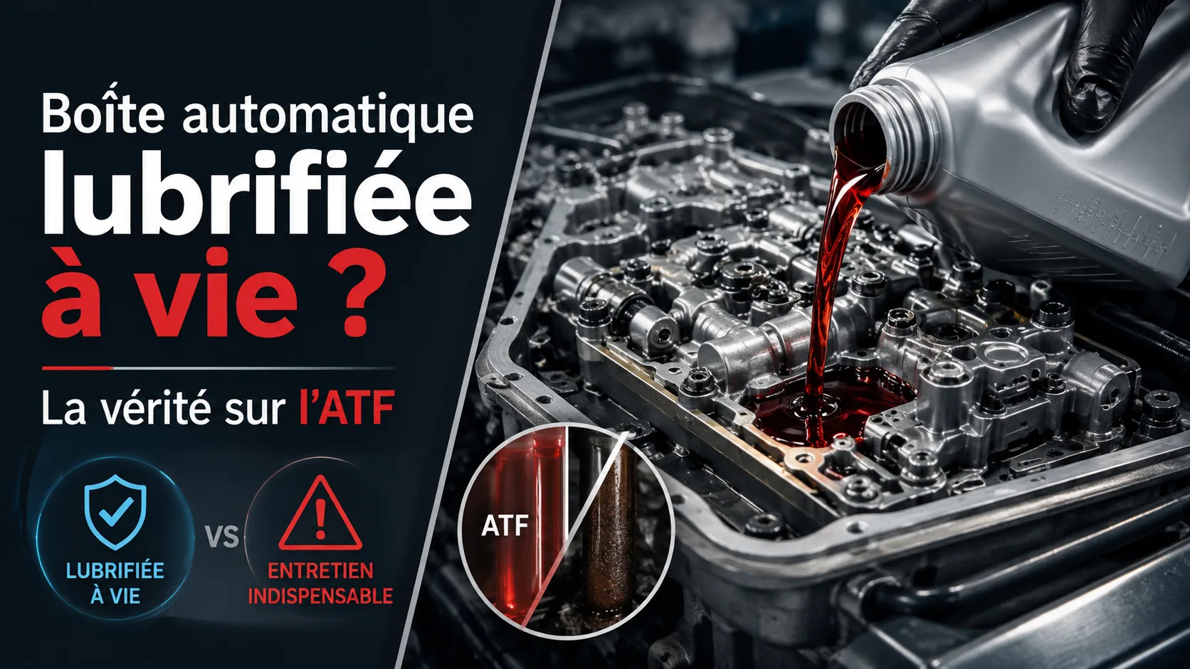 Boîte automatique lubrifiée à vie : la vérité sur l'ATF – illustration